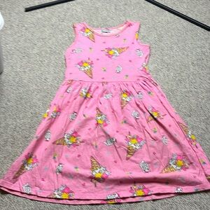 LC Waikiki Pink Ice cream 🍦 Pattern Dress
